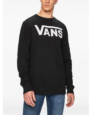 Vans Logo-Detail Long-Sleeved Sweatshirt - Black