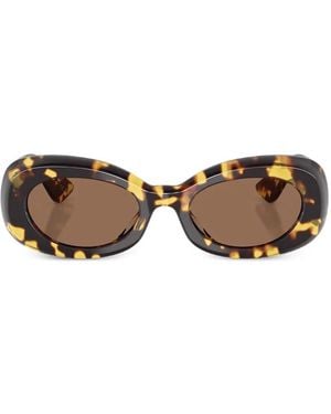 Oliver Peoples 1992C Oval-Frame Sunglasses - Brown