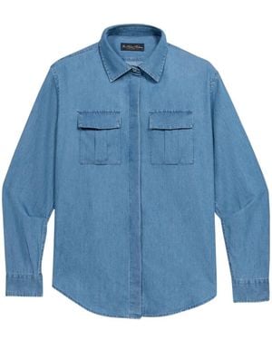 Brooks Brothers Boxy Pocket Shirt - Blue