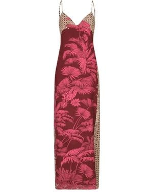Johanna Ortiz Tropical Harmony Printed Maxi Dress - Red