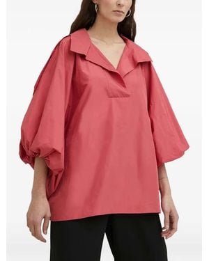 MMC Studio Mandal Oberteil mit Ballonärmeln - Rot