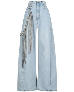 GIUSEPPE DI MORABITO Jean Ample À Design Cinq Poches - Blue
