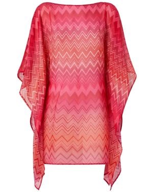 Missoni Zigzag Beach Dress - Red