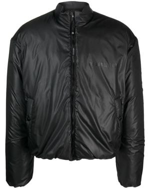 44 Label Group Logo-Print Bomber Jacket - Black