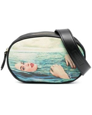 Seletti Toiletpaper Seagirl Graphic-Print Belt Bag - Green