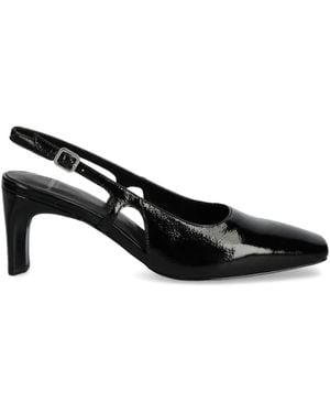 Vagabond Shoemakers Slingback Square-Toe Court Shoes - Black