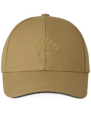 Mulberry Logo-Embroidery Baseball Cap - Natural