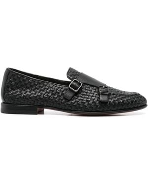 Santoni Monks Intrecciate - Nero