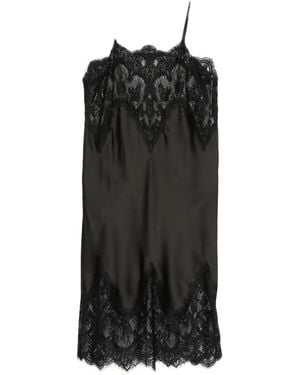 Norma Kamali Bias Mini Dress - Black