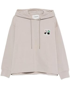 Iceberg Embroidered Hoodie - White