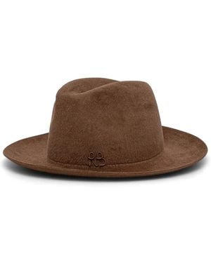 Ruslan Baginskiy Logo-Embroidered Hat - Brown