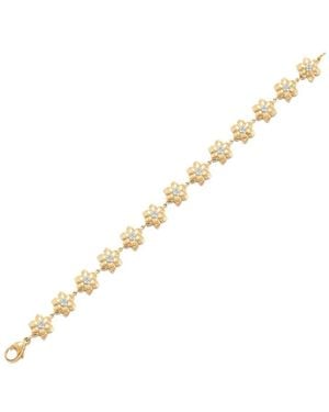 Sara Weinstock Lierre Flower-Link Diamond Bracelet - Brown