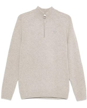 Barbour Grangetown Pullover mit Reißverschluss - Weiß
