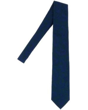 Brioni Paisley-Pattern Tie - Blue