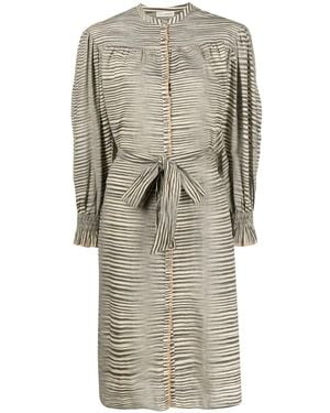 Ulla Johnson Fiora Striped Shirtdress - Gray