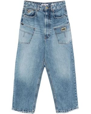 Lois Patch-Pocket Jeans - Blue