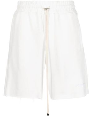 DOMREBEL Embroidered-Logo Shorts - White