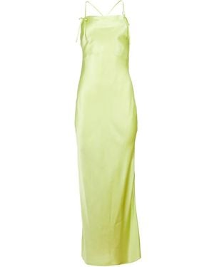 Fleur du Mal Silk Dress - Yellow