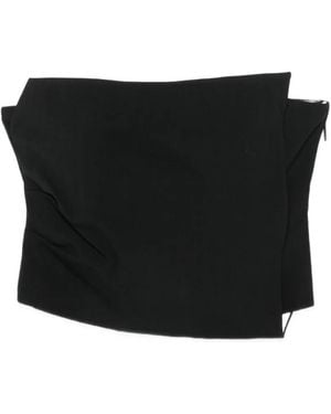 SIR. Rivoli Pinstripe-Panel Bandeau Top - Black