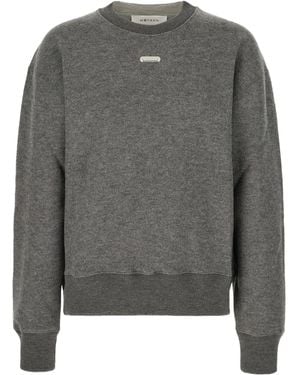 McQueen Logo-Plaque Jumper - Grey