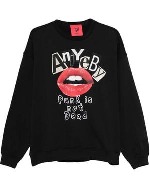 Aniye By Camisa con labios estampados - Negro
