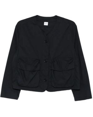 Aspesi Flap-Pocket Button Jacket - Black