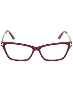 Tom Ford Brille Mit Cat-Eye-Gestell - Natur