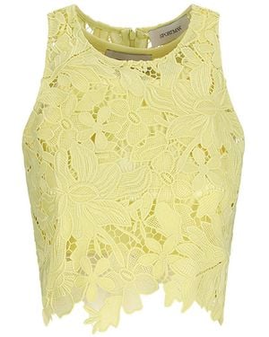 Sportmax Macramé Top - Yellow
