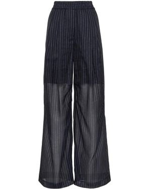 Brunello Cucinelli セミシアー パンツ - ブルー