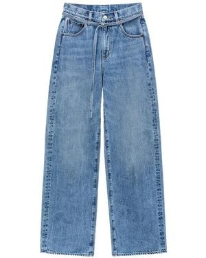 Hey Joanie Weite Twilight Jeans Mit Gürtel - Blau