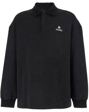 Amiri Logo-Print Polo Shirt - Blue