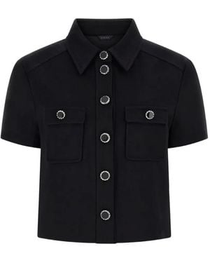 Guess Button Flap Shirt - Black