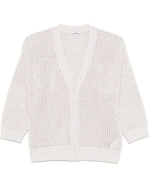 Peserico Sequin-Embellished Cardigan - White