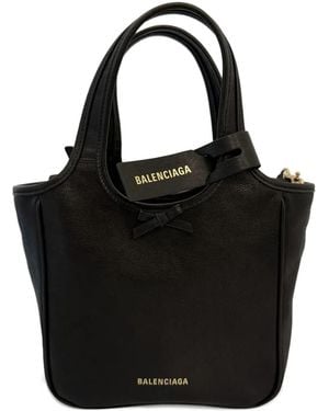 Balenciaga Bow Laundrette Tote Bag - Black