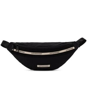 EA7 Riñonera Con Franja Del Logo - Negro