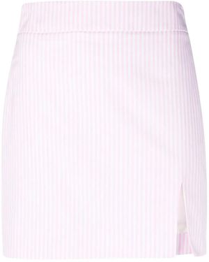 ROWEN ROSE Minifalda a rayas - Rosa