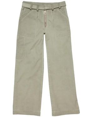 Acne Studios Belted Wide-Leg Pants - Green
