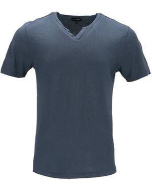 Joe's Jeans Henley-Neck T-Shirt - Blue