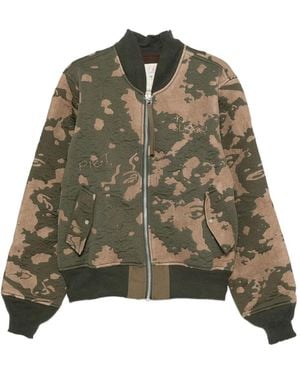 Kidsuper Bomberjacke Mit Reißverschluss - Grün