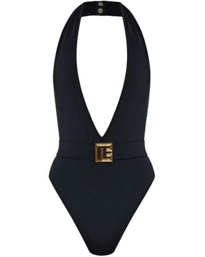Balmain Badpak Met Logo - Blauw
