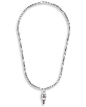 Desmo Miami Sun Cubic Zirconia Necklace - White