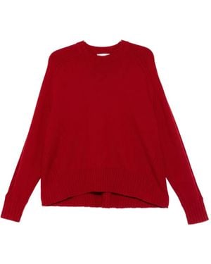 Eric Bompard Gerippter Pullover - Rot