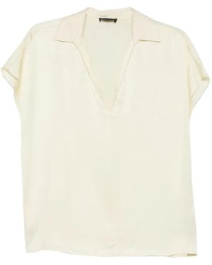 Liu Jo V-Neck Short-Sleeve Blouse - White