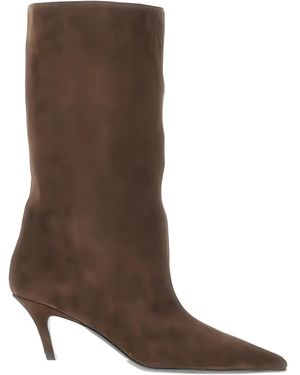 AMINA MUADDI 60Mm Fiona Pointed-Toe Boots - Brown