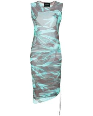 Louisa Ballou Jurk Met Bloemenprint - Blauw