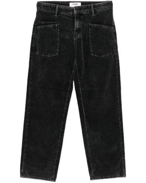 Five Jeans Wlya Corduroy Patch-Pocket Pants - Black