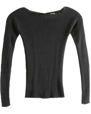 Baserange Ribbed Buttoned Jumper - Black