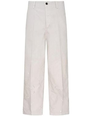 Visvim Survey Damaged Trousers - White