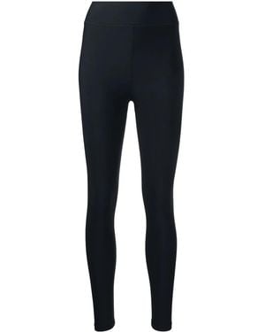 The Upside Logo-Print Mid-Rise Leggings - Black