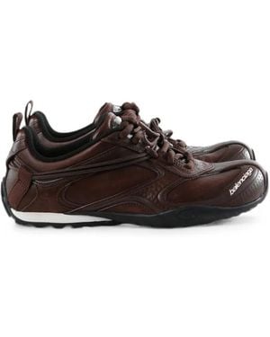 Balenciaga Zapatillas De Cuero Radar - Marrón